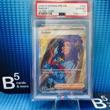 PSA 10 2025 Pokemon PRE EN Raifort Ultra Rare #142 GEM MINT