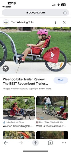 Weehoo turbo bike trailer - bike,