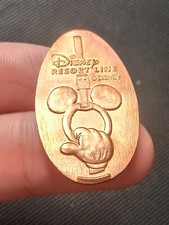 COIN PRESSED PIECE PENNY DISNEY MICKEY RESORT LINE TOKYO RARE ANCIEN COLLECTION