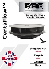 Centaflow™ Wind Driven Vent Black Horsebox Low Profile Rotary Air Vent Van Roof