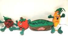 Fresh Express Salad Pals Veggies Bowl Set Of 4 Carrot Radish Tomato Plush