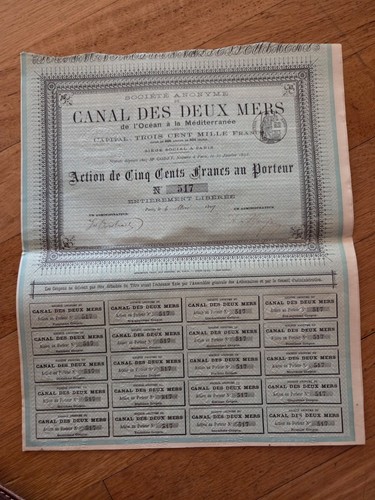 Ancien titre porteur - ancien, au