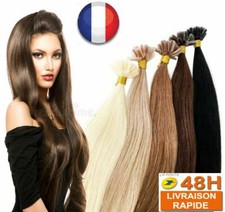 50-200 EXTENSION DE CHEVEUX POSE A CHAUD 100% NATUREL REMY HAIR 49-60CM U TIP 3A