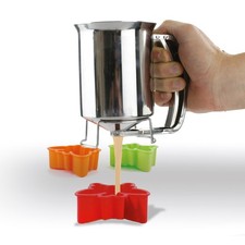 Entonnoir à piston 10 x 15 cm acier inoxydable