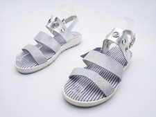 RIVER WOODS Sandale Femmes Chaussure Basse D'Été Argent Gr. 36 Eu Art. 11998-95