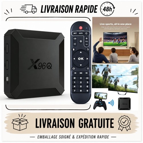 X96q boîtier iptv - android, 10