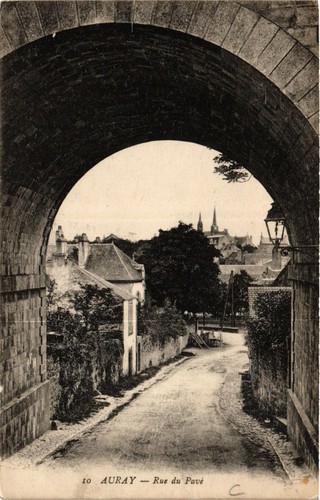 Cpa auray rue du pave - cpa,