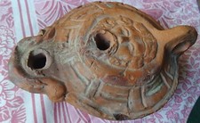Roman Terracotta Oil Lamp Roman Terra Cotta Lamp Good Condition