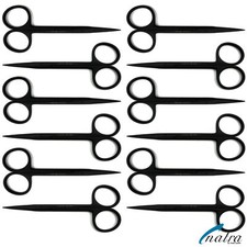 12 X Iris scissors Straight micro serrated surgical medical 12 cm