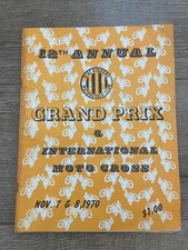 Vintage Dirt Diggers 12 Annual Grand prix program,motocross GP, 1970/racers MX