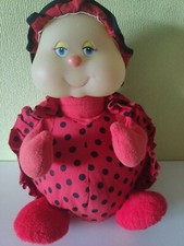 Peluche luciole doudou coccinelle Ajena tête Phosphorescente 30 Cm Vintage ??