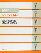 Manuel De Réparation Pontiac Sunbird 1991 91 SE LE GT Service