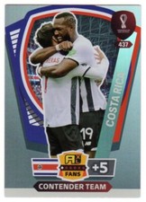 PANINI FIFA World Cup Qatar 2022 Adrenalyn XL #437 Contender Team Costa Rica