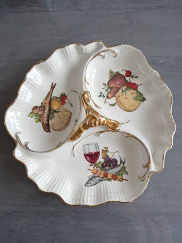 Plat mendiant porcelaine - plat,