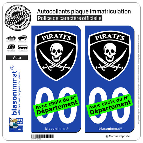 Stickers autocollant plaque - 2,