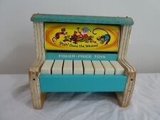 Vtg Fisher Price 1969 Change A Tune Piano Wooden Musical Toy 3 Tunes #910 Japan