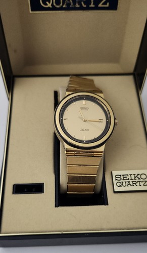 Seiko sq100 quartz gold - sq100, tone