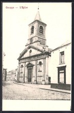 Old postcard Genappe, L ́Eglise 