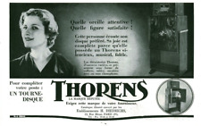 Antique 1936 Thorens Record Turner Magazine Issue Advertising