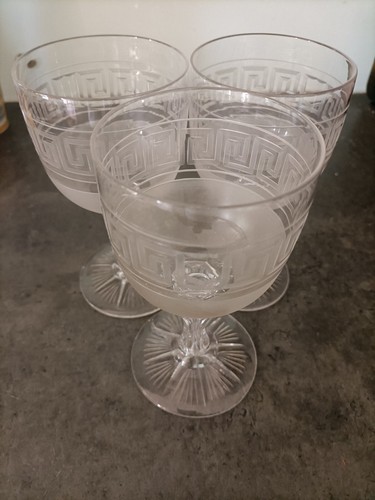 Verres cristal décor clé - 3,
