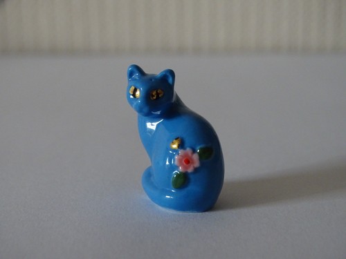 Fève chat longwy bleu - bleu,