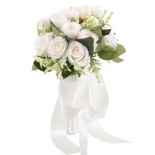  Bouquet Artificiel De Mariée Bouquets Demoiselles D'honneur Rose