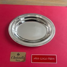 PLAT CREUX LÉGUME PAIN CHRISTOFLE  MALMAISON MÉTAL ARGENTÉ TRÈS BEL ETAT 31x23