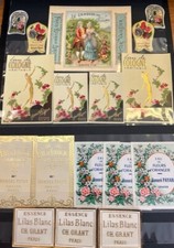 LOT 17 ETIQUETTES PARFUMERIE/