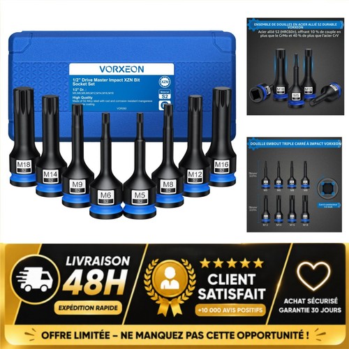 Vorxeon coffret douilles à - coffret, 8