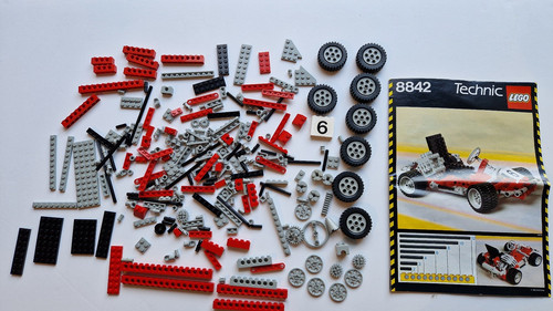 Lego set 8842 kart complet - lego, go-kart