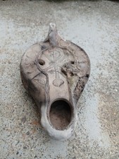 RARE LAMPE A HUILE ROMAINE EN