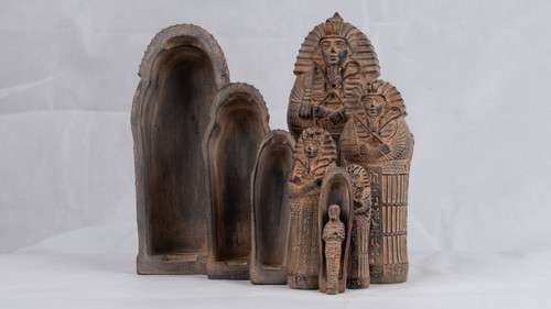Ancien cercueil sarcophage - ancien, de
