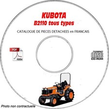 B2110-DS - Catalogue Pieces CDROM KUBOTA FR Expédition - --, Support - CD-ROM -