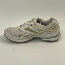 Reebok Womens Easytone Walking Shoes White PVN410 Low Top Smooth Fit Lace Up 9 M