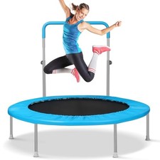 LYROMIX 40" / 48" REBOUNDER TRAMPOLINE, ADULTS, MINI FITNESS TRAMPOLINE BLUE