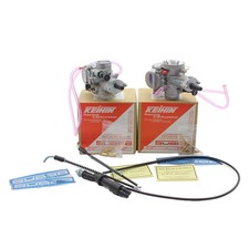 28MM PWK Power Jet Yamaha Banshee Full Carburetor Kit, Bolt On/Go W. Jets Cable