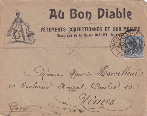 Enveloppe pub 1897 au bon - 🦬enveloppe,
