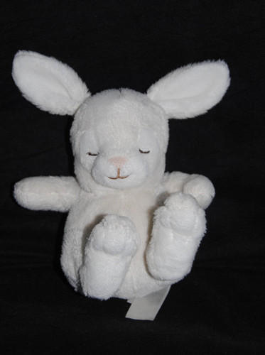 Doudou lapin blanc - 🍀doudou, assis