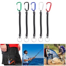  Elastic Key Chain Fishing Rod Lanyard Matériel De Peche Article Pêche