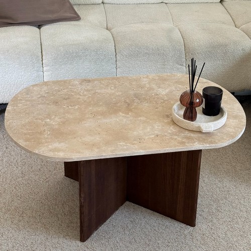 Table basse ovale - , en