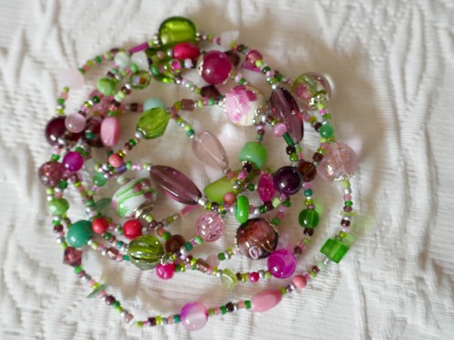 Long collier sautoir perles - sautoir, en