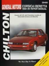 LIVRE/MANUEL : Chevrolet Corsica and Beretta, 1988-96 (oldtimer repair manual
