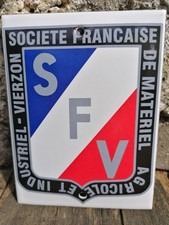 Enamel plaque Agricole Société Française de Vierzon enamel sign Someca