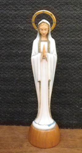 Ancienne statuette sainte - statuette,