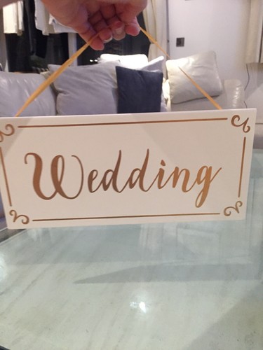 Enseigne mariage blanche - enseigne,
