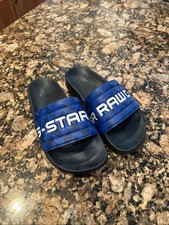 G Star Raw Unisex Slides Slip On Size 36 Blue