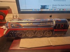 Vintage, années 70, Loco Moderne Toys, train SNCF, en tôle, métal