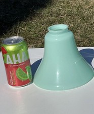 1 Vtg Seafoam Green Glass Lamp Shade Art Deco MCM Globe 2 1/8 1/4" Vianne France