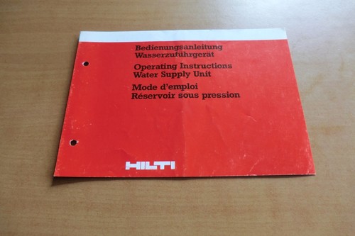Operating instructions hilti - instructions,