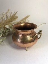 Small Decorative Cauldron - Copper and Brass